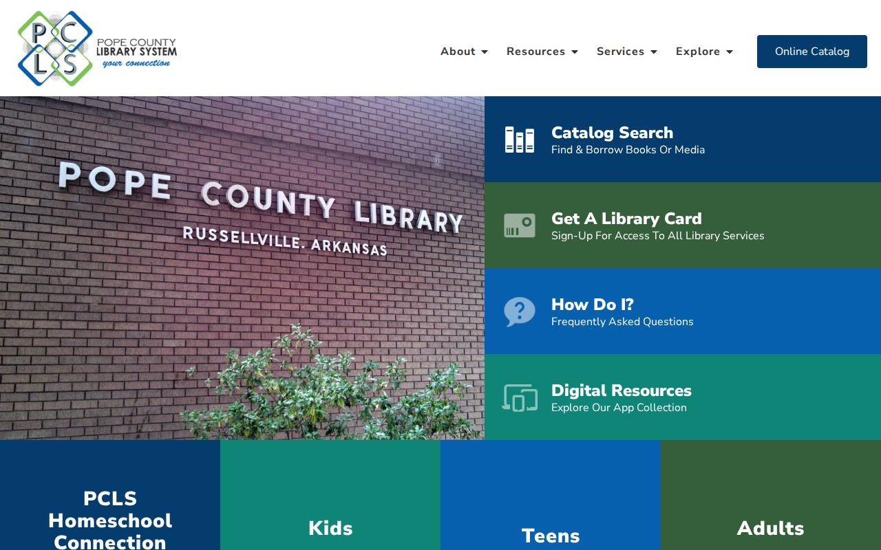 Russellville residents directory Pope County Library source